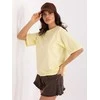Rue Paris T-shirt- RV-TS-A1089.87-jasny geltona