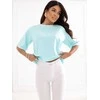 Rue Paris T-shirt- RV-TS-A1089.87-mietowy