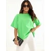 Rue Paris T-shirt- RV-TS-A1089.87-žalia