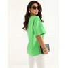 Rue Paris T-shirt- RV-TS-A1089.87-žalia