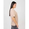 Rue Paris T-shirt-RV-TS-A1090.30-ciemny bezowy