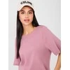 Rue Paris T-shirt-RV-TS-A1090.30-ciemny rožinis