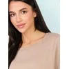 Rue Paris T-shirt-RV-TS-A1090.30-ciemny bezowy