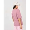 Rue Paris T-shirt-RV-TS-A1090.30-ciemny rožinis