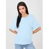Rue Paris T-shirt-RV-TS-A1090.30-šviesiai mėlyna