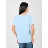 Rue Paris T-shirt-RV-TS-A1094.45-šviesiai mėlyna