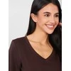 Rue Paris T-shirt-RV-TS-A1095.33-ciemny ruda