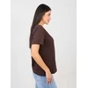 Rue Paris T-shirt-RV-TS-A1095.33-ciemny ruda