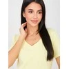 Rue Paris T-shirt-RV-TS-A1095.33-jasny geltona