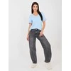 Rue Paris T-shirt-RV-TS-A1095.33-šviesiai mėlyna