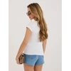 Rue Paris T-shirt-RV-TS-A1360.02P-balta