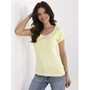 Rue Paris T-shirt-RV-TS-A557-1.18-jasny geltona