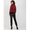 Rue Paris Veliūrinis treningas moterims RP-KMPL-8190-6.26X-juodai-raudonas