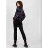 Rue Paris Veliūrinis treningas moterims RP-KMPL-8190-6.23X-juoda-mėlyna