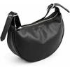 Small Leather Baguette Bag Solier FL47 Corin – Juodas