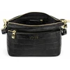Small Leather Baguette Bag Solier FL60 Linette – Juodas