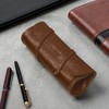 Solier Accessories Leather men s pen case SA12 DEEP Raudonas