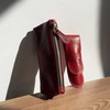 Solier Accessories Leather men s pen case SA12 CAMEL