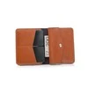 Solier Accessories Piniginė vyrams su skyriumi monetoms SOLIER SW15 SLIM - šviesiai ruda