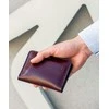 Solier Accessories Piniginė vyrams su skyriumi monetoms SOLIER SW15 SLIM - Tamsi raudona