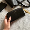 Solier Genuine leather woman s laptop bag FL25 juodas with snake pattern