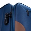Kelioninis Solier Luggage Didelis lengvas lagaminas L Solier STL1801 - Mėlyna/ruda