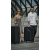 Kelioninis Solier Luggage Vidutinis lagaminas M 23 Solier SOFTFLEX STL2240 - juodas ir žalia