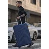 Solier Luggage Vidutinio dydžio M 24 ABS kelioninis lagaminas - SOLIER AVENTOR STL1064 - Tamsiai mėlyna