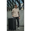 Solier Luggage Kelioninis lagaminas vidutinis M 24 kietas ABS - Solier KYOTO 1071 - Juodas