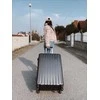 Kelioninis Solier Luggage Vidutinis lagaminas M 22' STL902 ABS - Tamsiai pilka