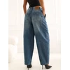 Sublevel Kelnės jeans-D80044AH62683D320-ciemny mėlyna