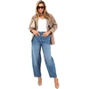 Sublevel Kelnės jeans-D80044AH62683L233-šviesiai mėlyna