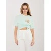 Sublevel T-shirt-D12022AJ02645AD-mietowy