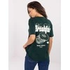 Sublevel T-shirt-D12022M02645R-ciemny žalia