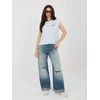 Sublevel T-shirt-D12022M02769B-šviesiai mėlyna