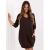 Suknelė Basic Feel Good Sukienka-RV-SK-7203.35P-ciemny ruda