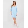 Suknelė Basic Feel Good Sukienka-RV-SK-7203.35P-šviesiai mėlyna