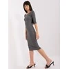 Lily Rose Suknelė-EM-SK-HS-21-503.43P-tamsiai pilka