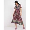Italy Moda Suknelė-DHJ-SK-11331-3,61-juoda-rožinė