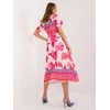 Italy Moda Suknelė-DHJ-SK-11331-5.19-tamsiai rožinė