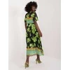 Italy Moda Suknelė-DHJ-SK-11331-5,19-juoda-žalia