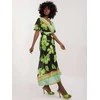 Italy Moda Suknelė-DHJ-SK-11331-5,19-juoda-žalia