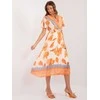 Italy Moda Suknelė-DHJ-SK-11331-5,19-oranžinė