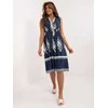 Italy Moda Suknelė-DHJ-SK-12616.13-tamsiai mėlyna
