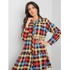Italy Moda Suknelė-DHJ-SK-12808.64P-juoda-raudona