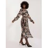 Italy Moda Suknelė-DHJ-SK-13928.42-juoda-smėlio spalvos