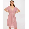 Italy Moda Suknelė-DHJ-SK-1508.12-šviesiai rožinė