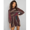 Italy Moda Suknelė-DHJ-SK-15265.90-tamsiai ruda