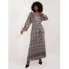 Italy Moda Suknelė-DHJ-SK-16656.13X-juoda-smėlio spalvos