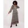 Italy Moda Suknelė-DHJ-SK-16656.13X-juoda-smėlio spalvos